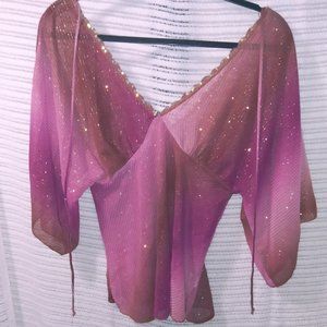 SHIMMERY 2000's FUNKADELIC BLOUSE